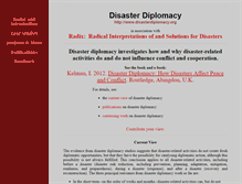Tablet Screenshot of disasterdiplomacy.org